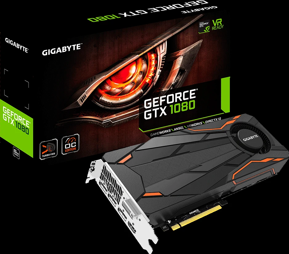 VGA GIGABYTE GeForce GTX 1080 Turbo OC 8GB - GDDR5X - NEW