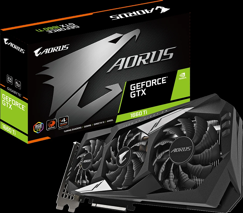 VGA GIGABYTE GeForce GTX 1660 Ti OC 6GB - GDDR6 - NEW
