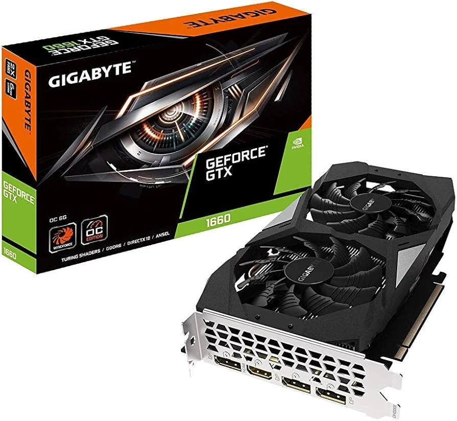 VGA GIGABYTE GeForce GTX 1660 Windforce OC 6GB - GDDR5 - NEW