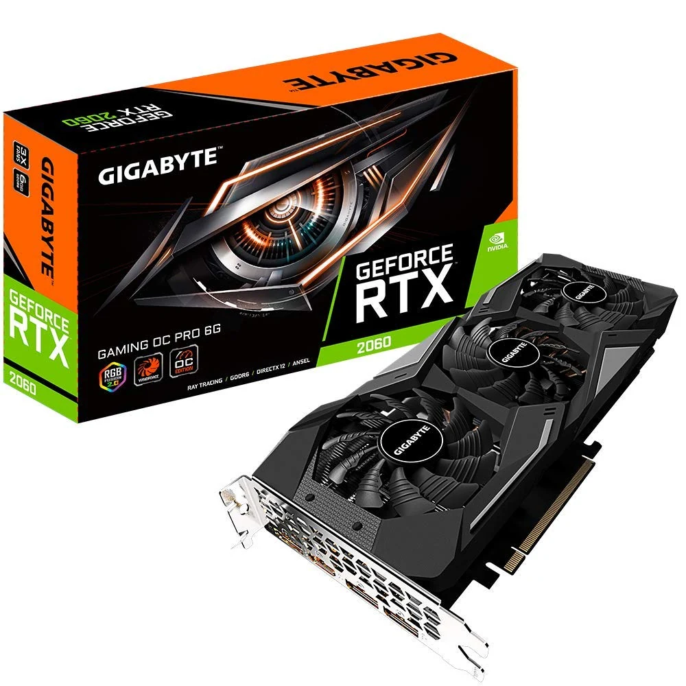 VGA GIGABYTE GeForce RTX 2060 Gaming OC 6GB - GDDR6 - NEW