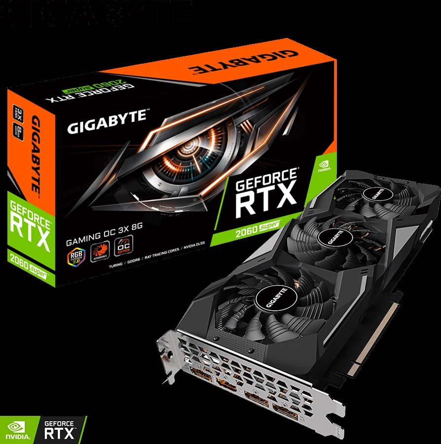 VGA GIGABYTE GeForce RTX 2060 SUPER Gaming OC 3X 8GB - GDDR6 - NEW