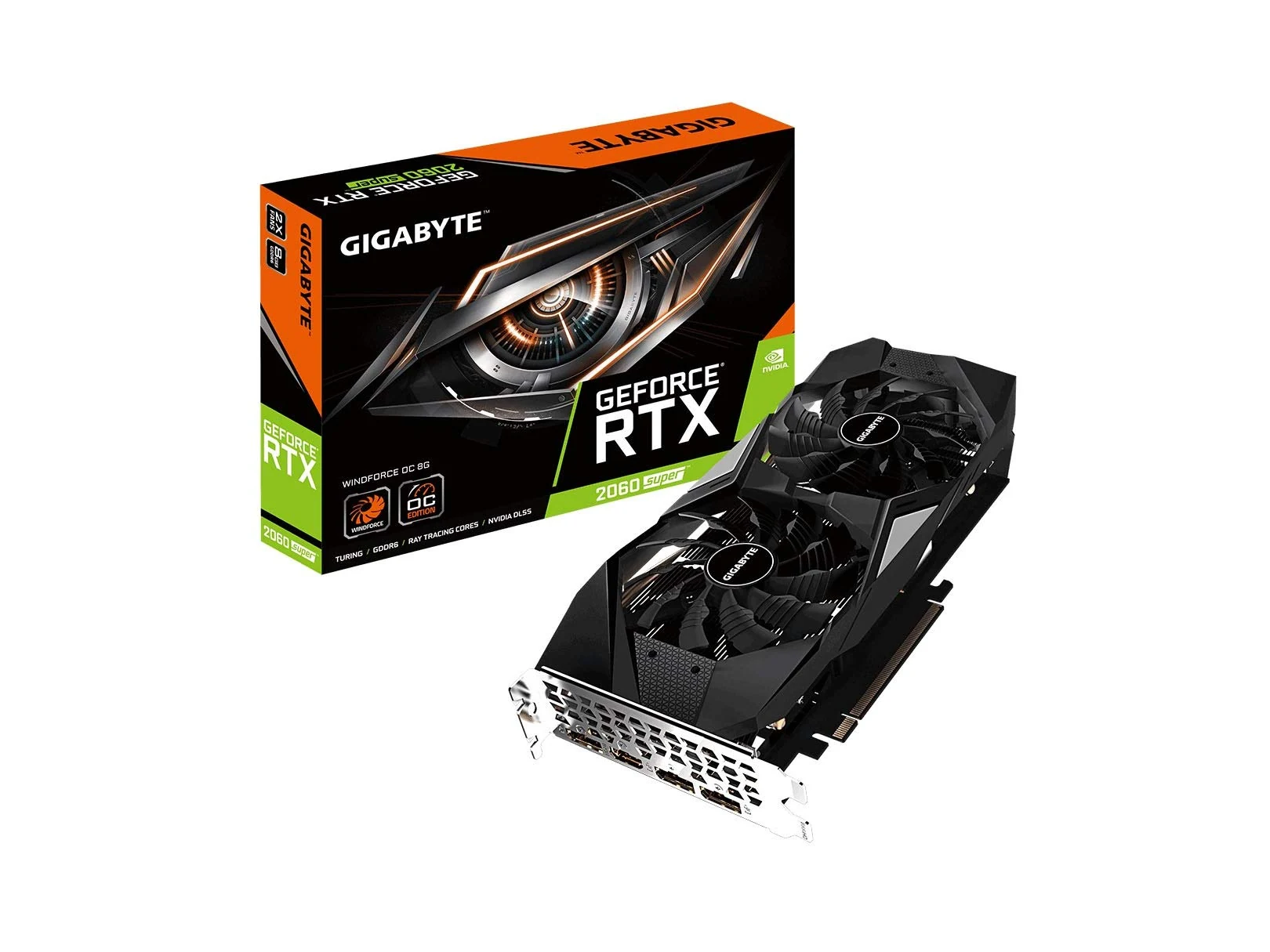 VGA GIGABYTE GeForce RTX 2060 Windforce OC 6GB - GDDR6 - NEW