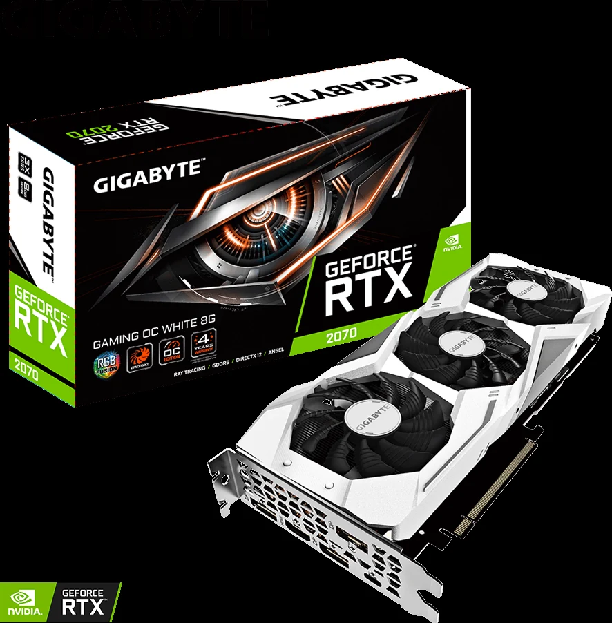 VGA GIGABYTE GeForce RTX 2070 Windforce OC 8GB - GDDR6 - NEW