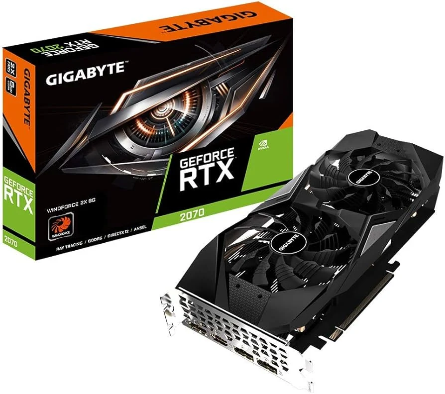 VGA GIGABYTE GeForce RTX 2070 Windforce OC 8GB - GDDR6 - NEW