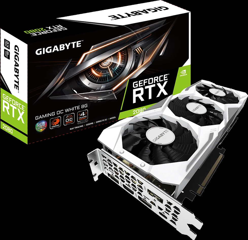 VGA GIGABYTE GeForce RTX 2080 Gaming OC 8GB - GDDR6 - NEW