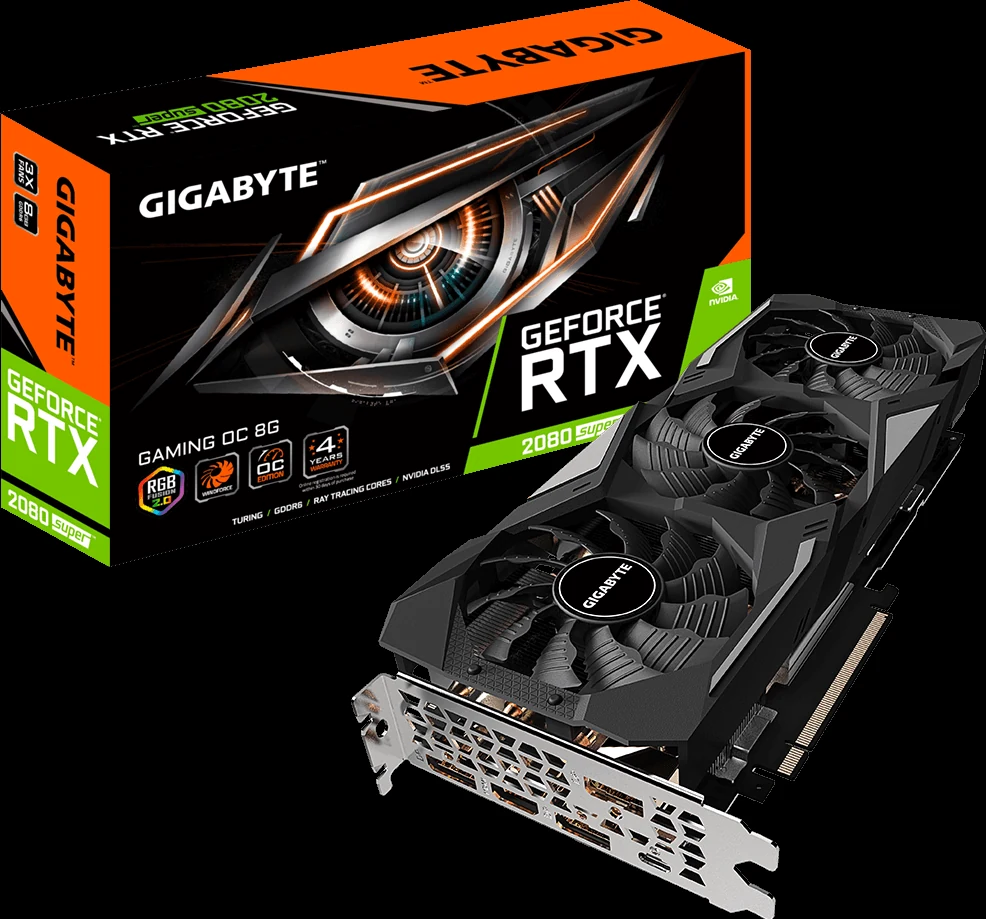VGA GIGABYTE GeForce RTX 2080 SUPER Gaming OC 8GB - GDDR6 - NEW