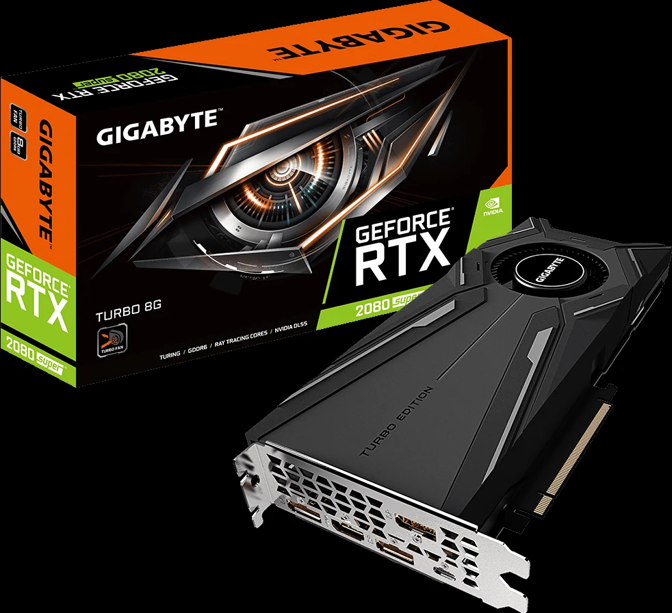 VGA GIGABYTE GeForce RTX 2080 SUPER Turbo OC 8GB - GDDR6 - NEW