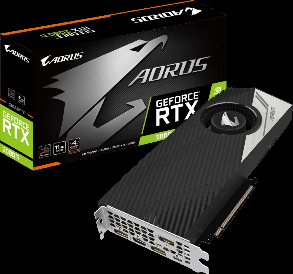 VGA GIGABYTE GeForce RTX 2080 Ti Turbo OC 11GB - GDDR6 - NEW