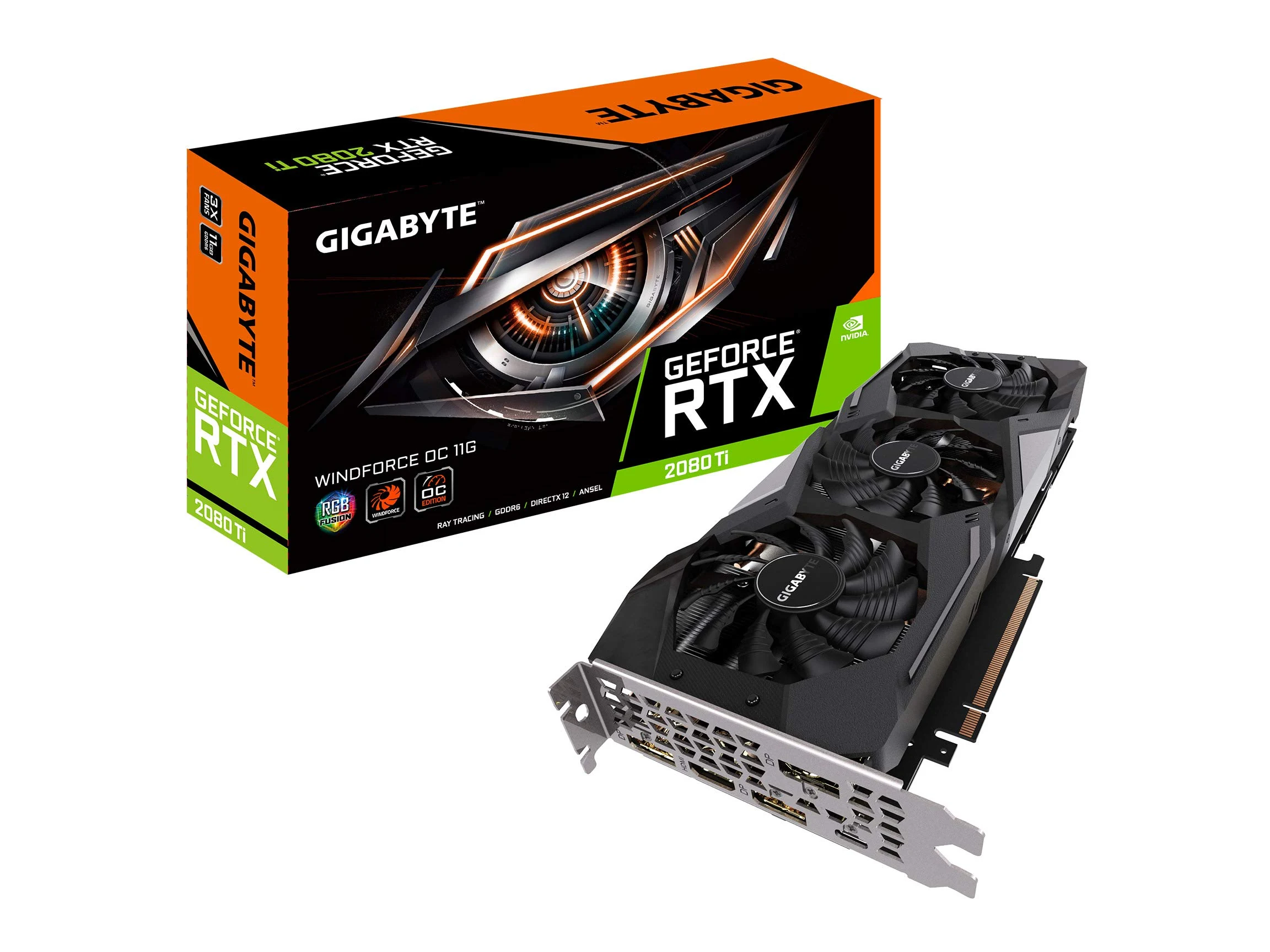 VGA GIGABYTE GeForce RTX 2080 Ti Windforce OC 11GB - GDDR6 - NEW