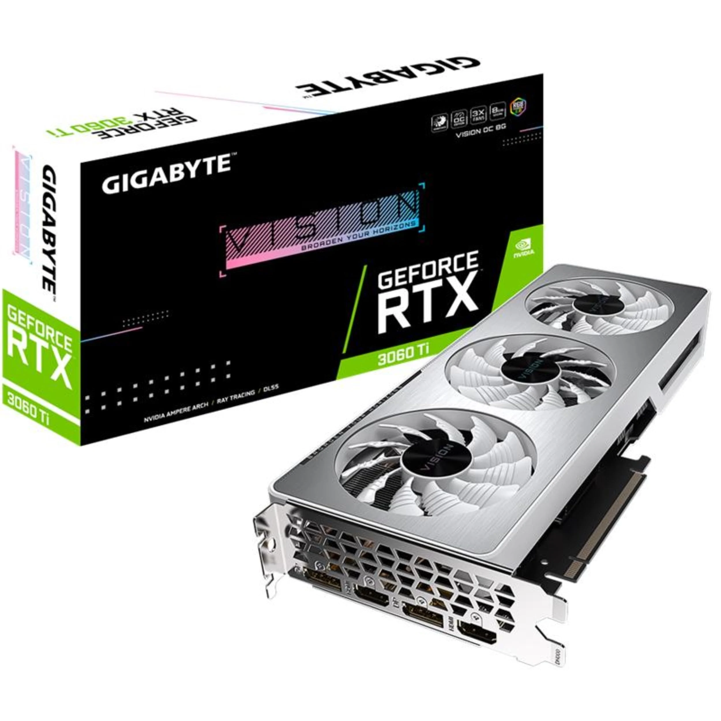 VGA Gigabyte GeForce RTX 3060 Ti Vision 8GB - GDDR6 - NEW