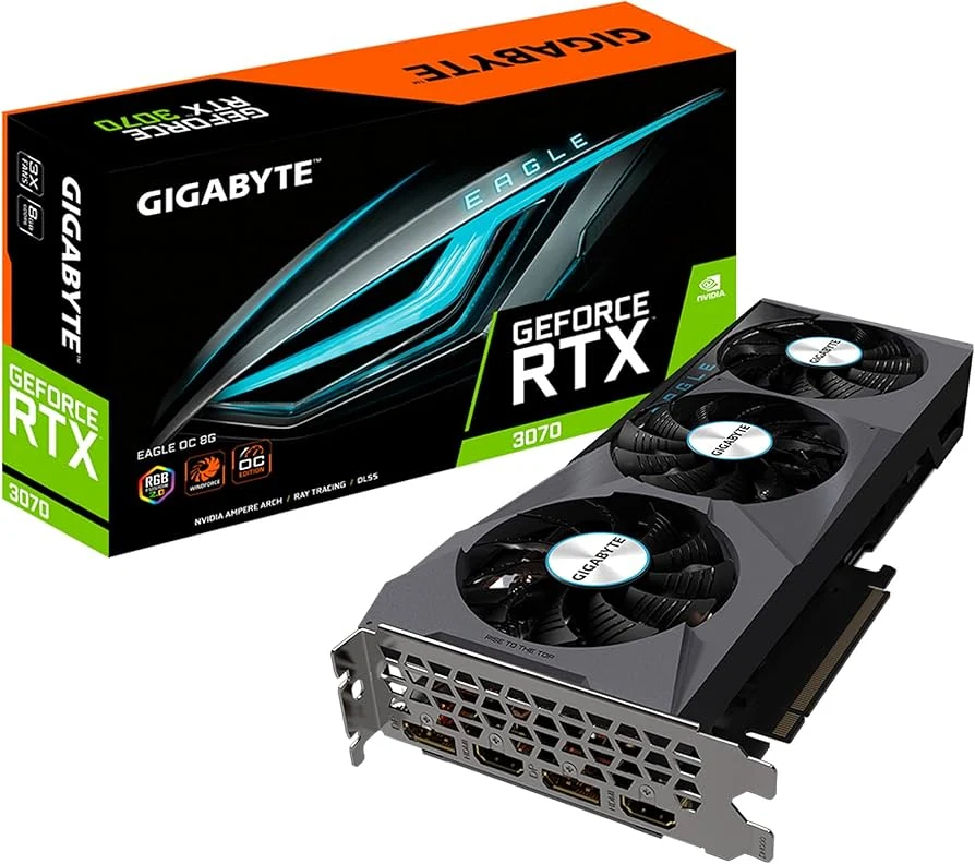VGA Gigabyte GeForce RTX 3070 Eagle 8GB V1 - GDDR6 - NEW
