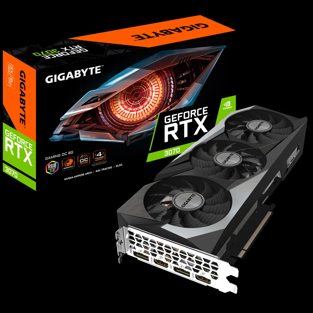 VGA Gigabyte GeForce RTX 3070 Gaming OC 8GB V1 - GDDR6 - NEW