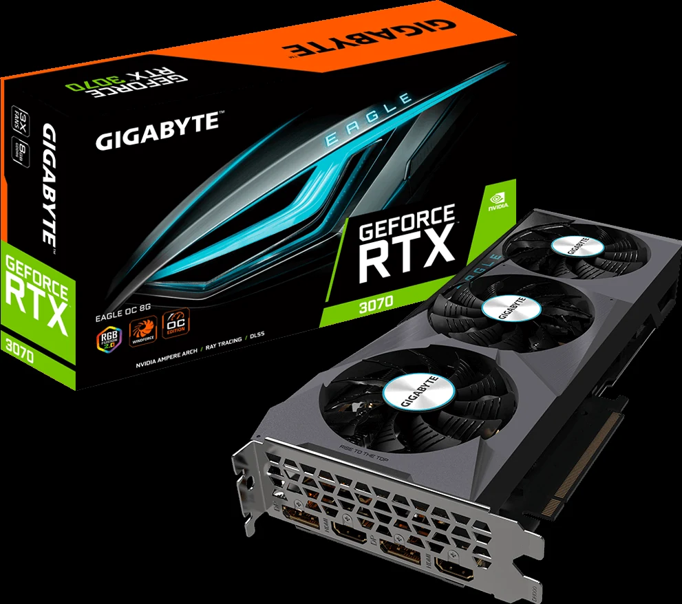 VGA Gigabyte GeForce RTX 3070 Gaming OC 8GB V1 - GDDR6 - NEW