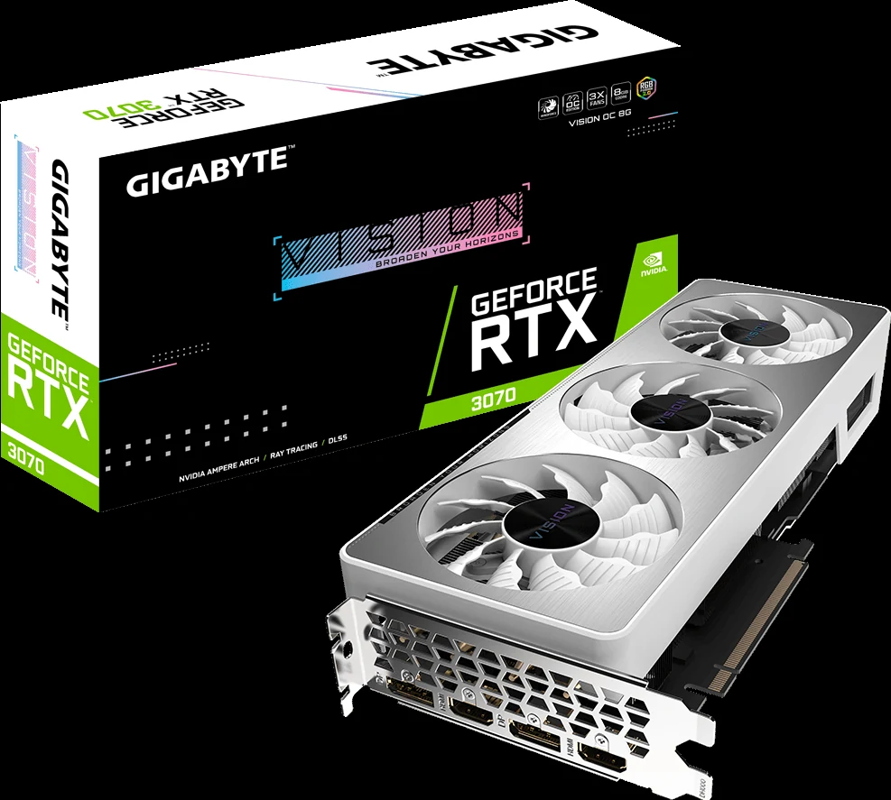 VGA Gigabyte GeForce RTX 3070 Gaming OC 8GB V2 - GDDR6 - NEW