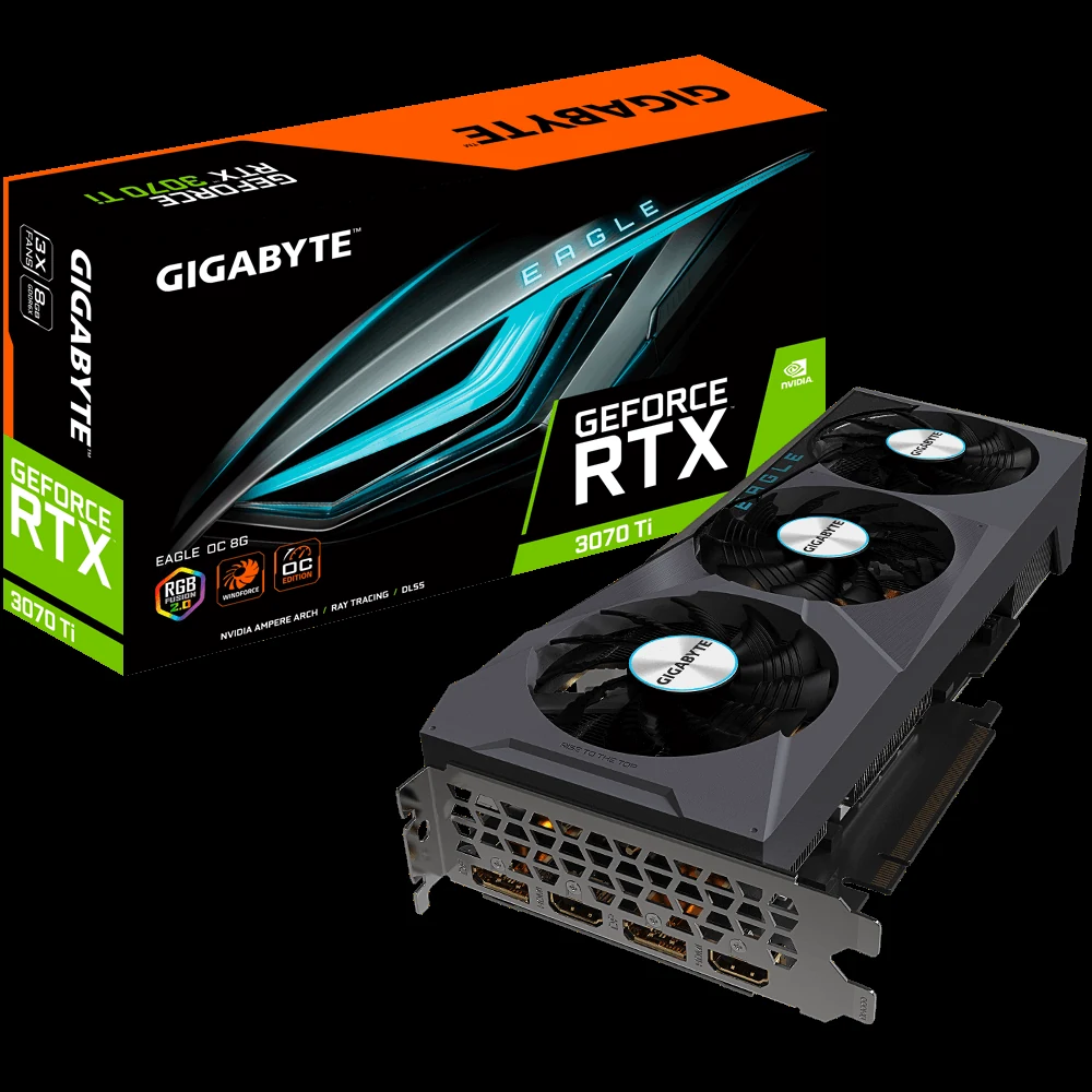 VGA Gigabyte GeForce RTX 3070 Ti Gaming OC 8GB Rev. 2.0 - GDDR6X - NEW