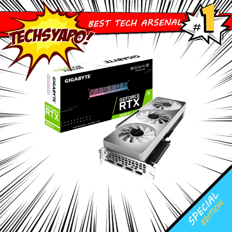 VGA Gigabyte GeForce RTX 3070 Ti Vision OC 8GB - GDDR6X - NEW