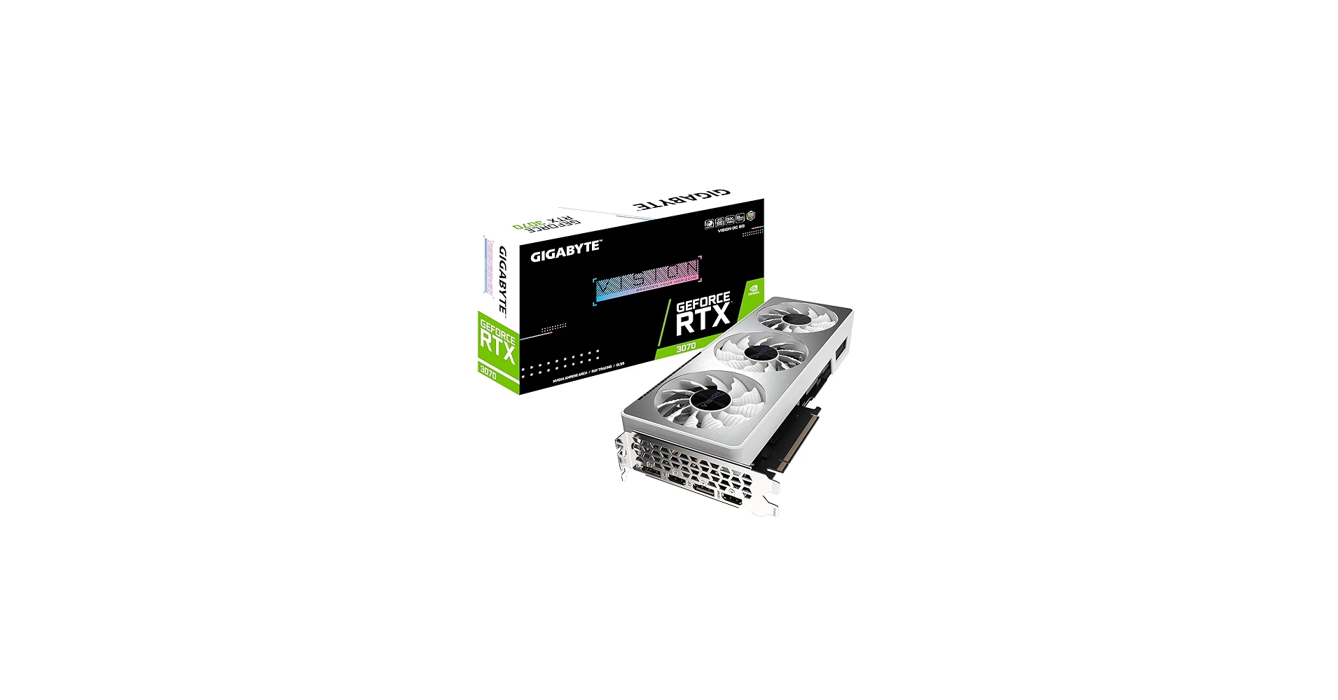 VGA Gigabyte GeForce RTX 3070 Vision OC 8GB V1 - GDDR6 - NEW