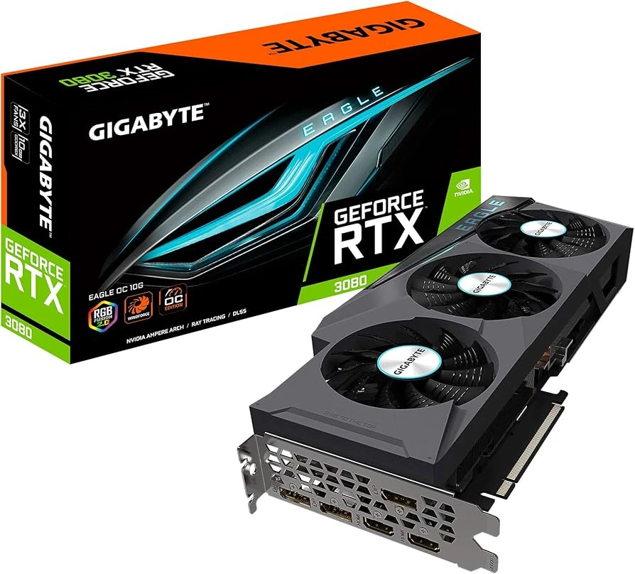 VGA Gigabyte GeForce RTX 3080 Eagle 10GB - GDDR6X - NEW