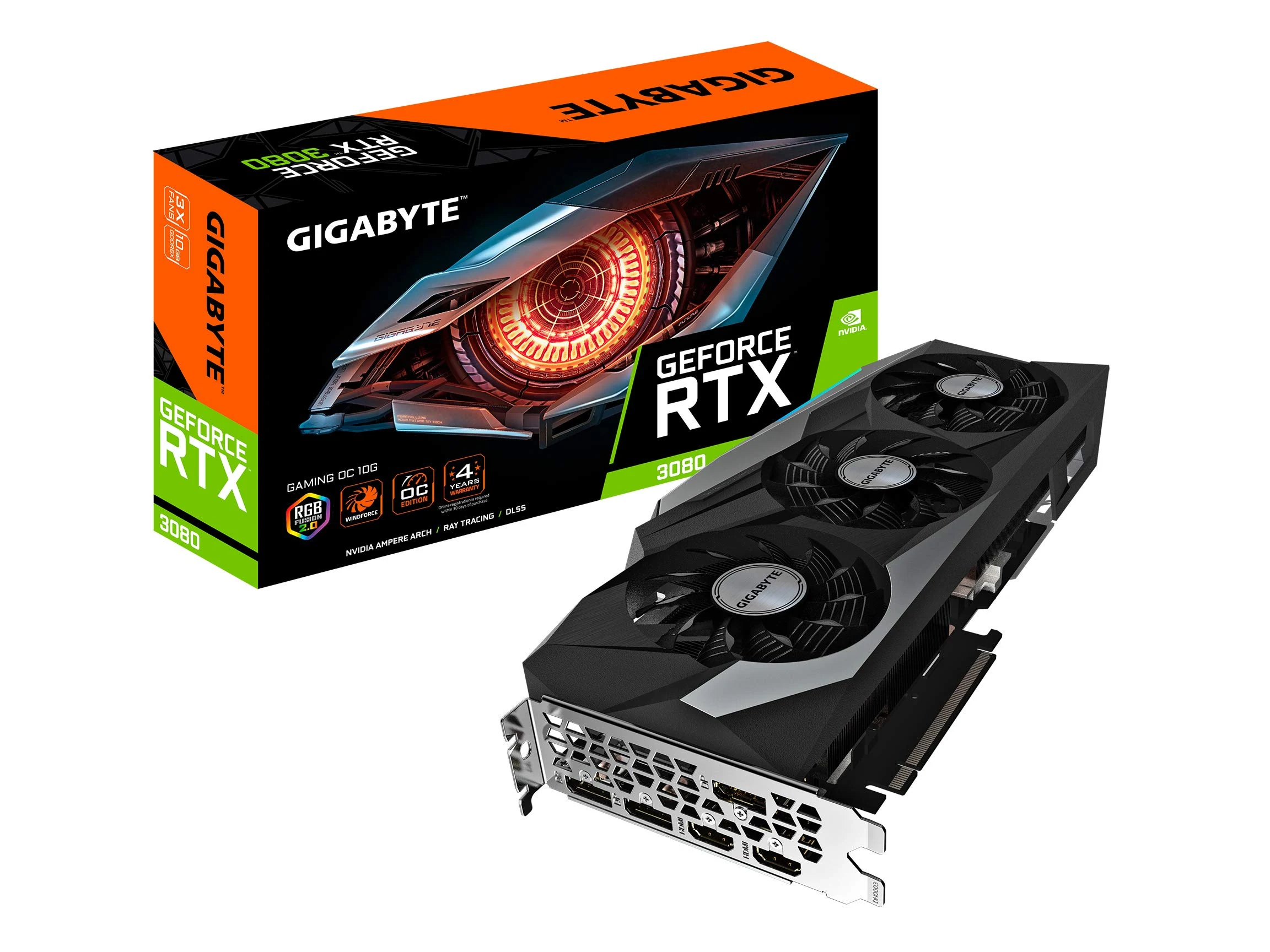 VGA Gigabyte GeForce RTX 3080 Eagle OC 10GB - GDDR6X - NEW