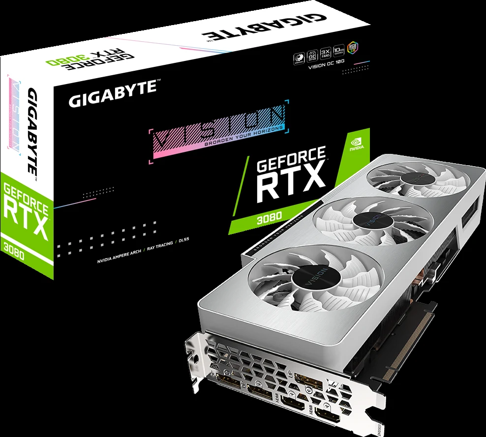 VGA Gigabyte GeForce RTX 3080 Gaming OC 10GB Rev 2.0 - GDDR6X - NEW