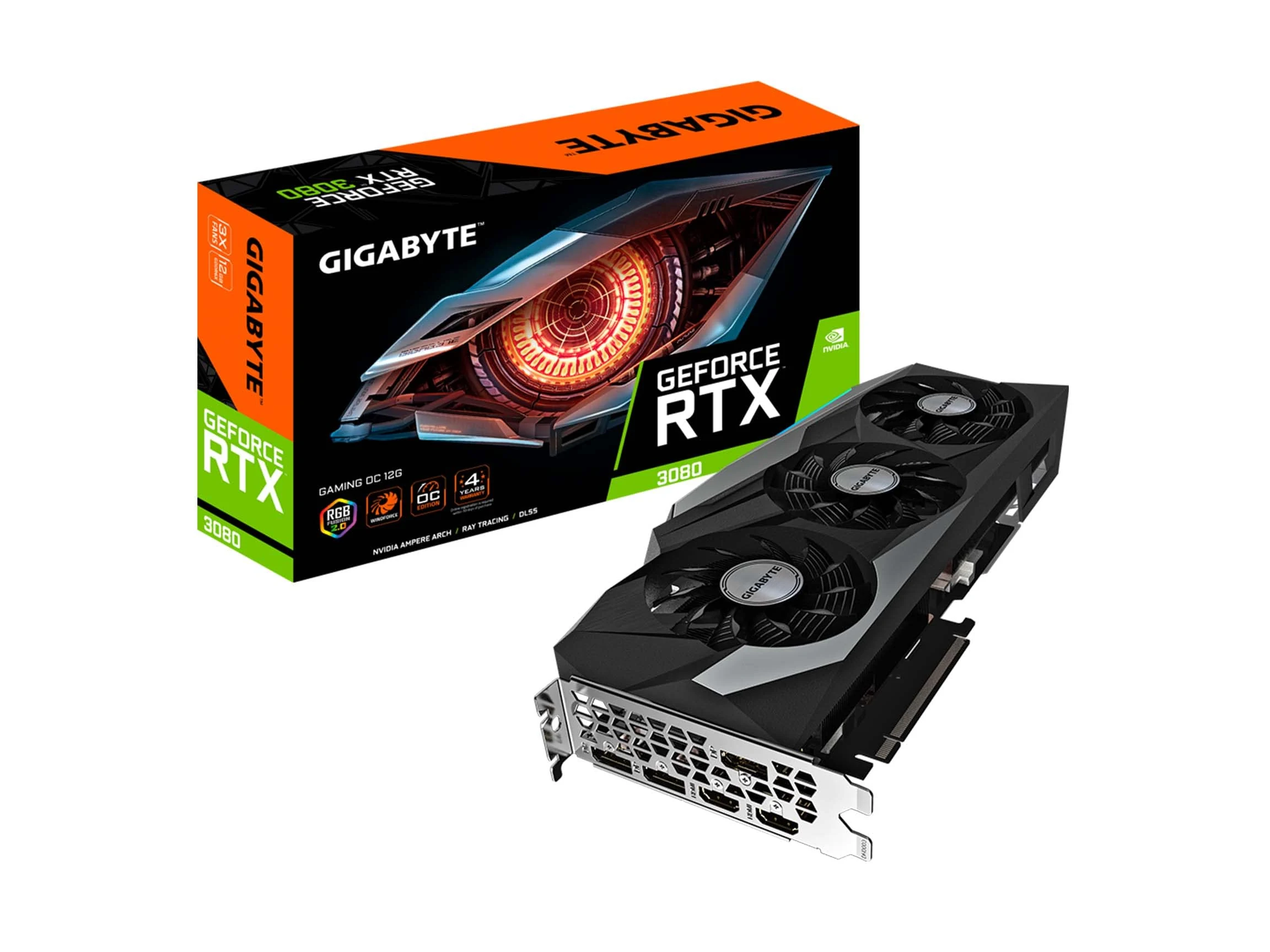 VGA Gigabyte GeForce RTX 3080 Gaming OC 12GB - GDDR6X - NEW