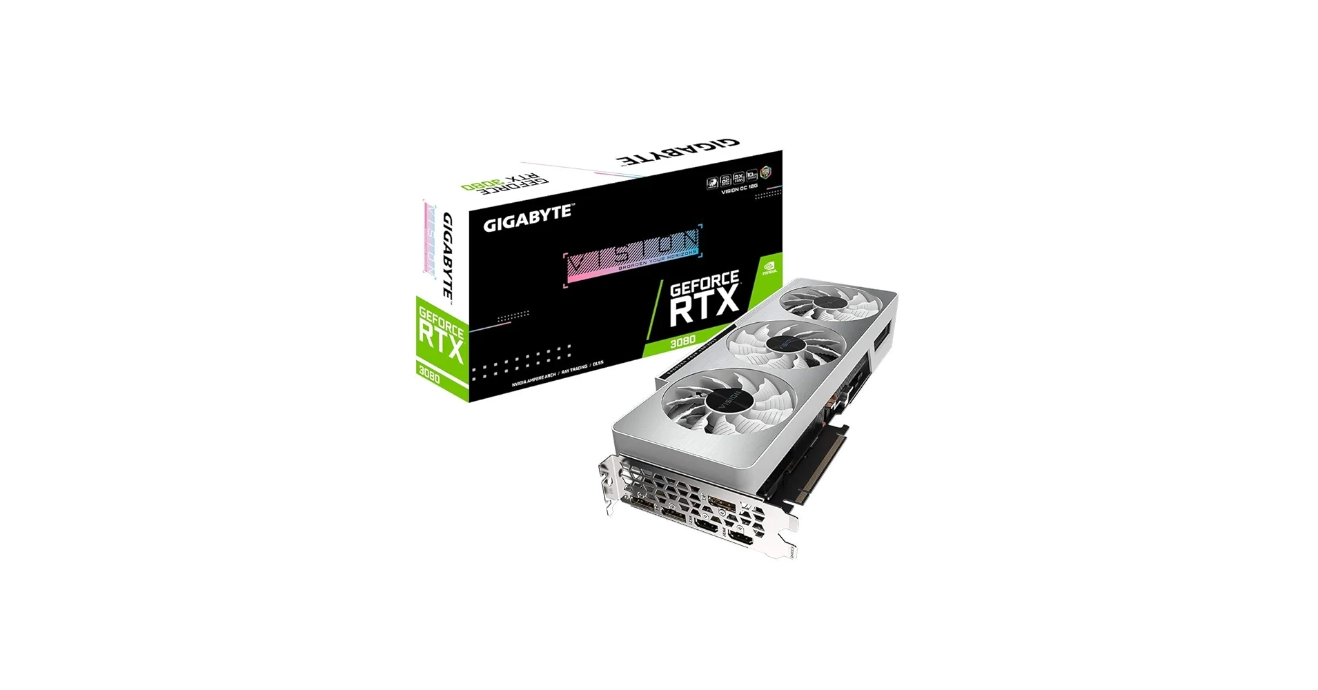 VGA Gigabyte GeForce RTX 3080 Vision OC 10GB - GDDR6X - NEW