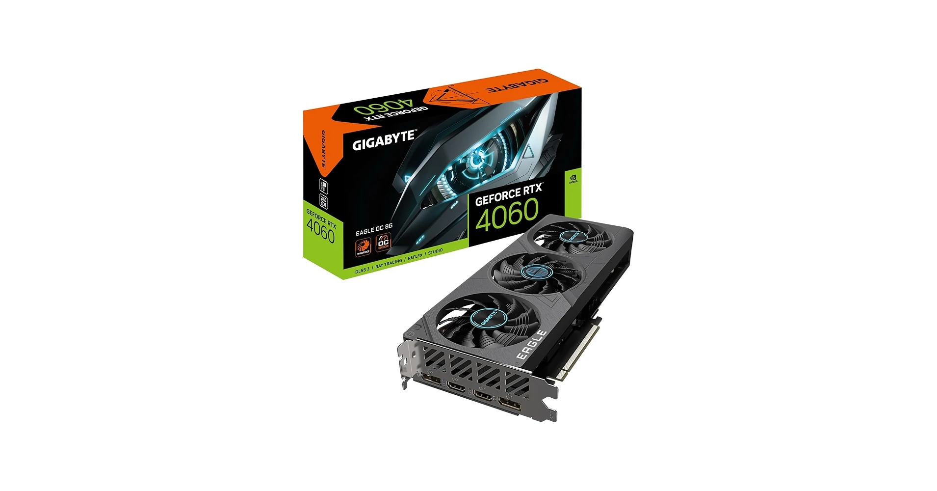 VGA Gigabyte GeForce RTX 4060 Eagle OC 8GB - GDDR6 - NEW