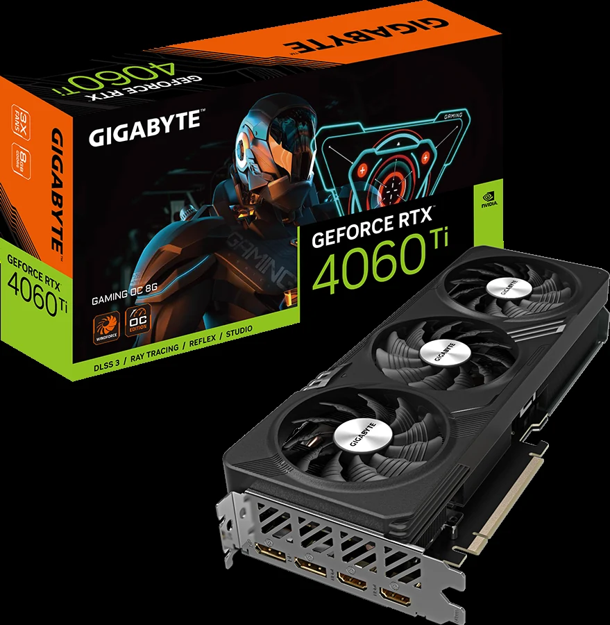 VGA Gigabyte GeForce RTX 4060 Ti Gaming OC 8GB - GDDR6 - NEW