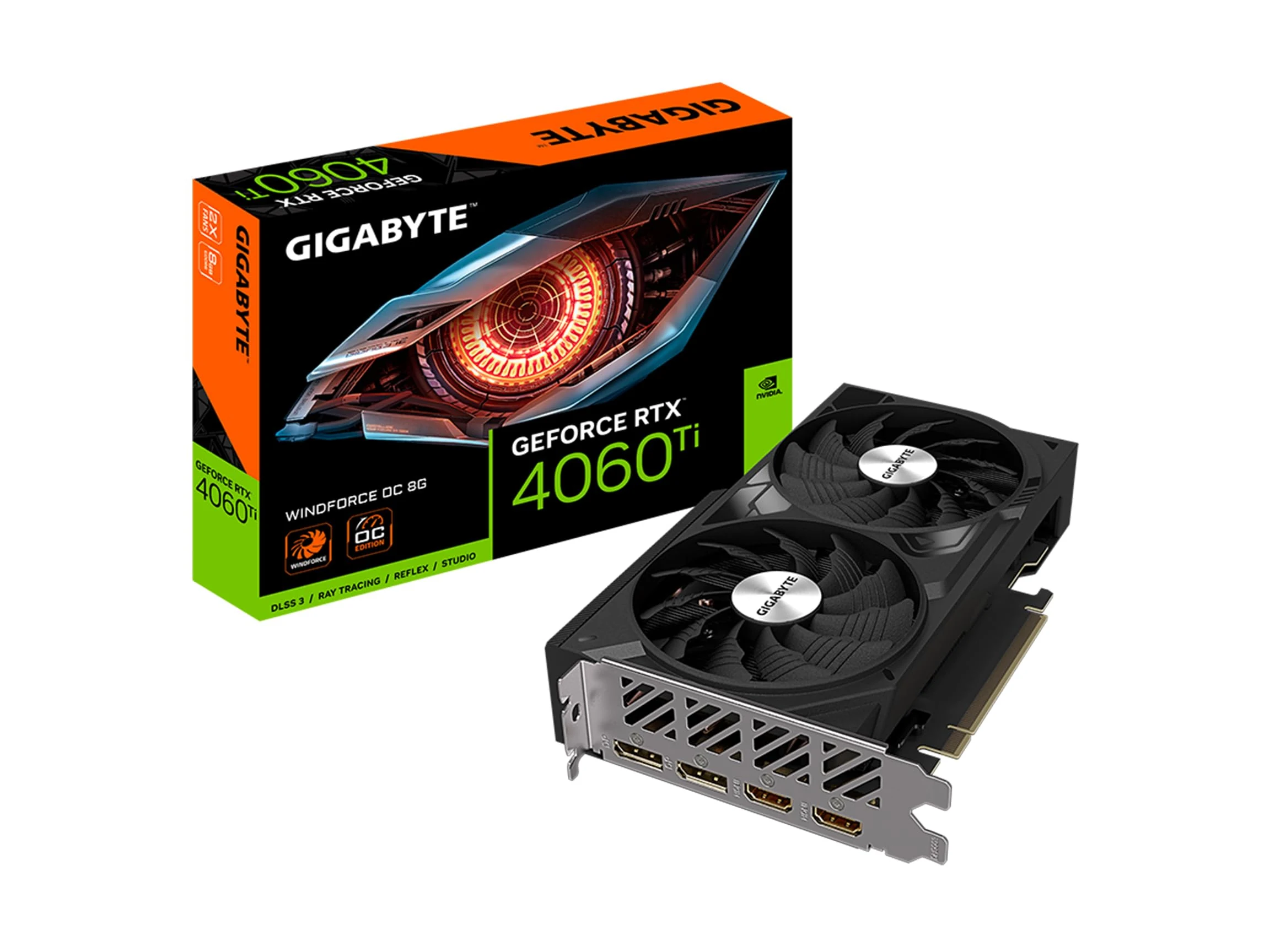 VGA Gigabyte GeForce RTX 4060 Ti Windforce OC V2 8GB - GDDR6 - NEW