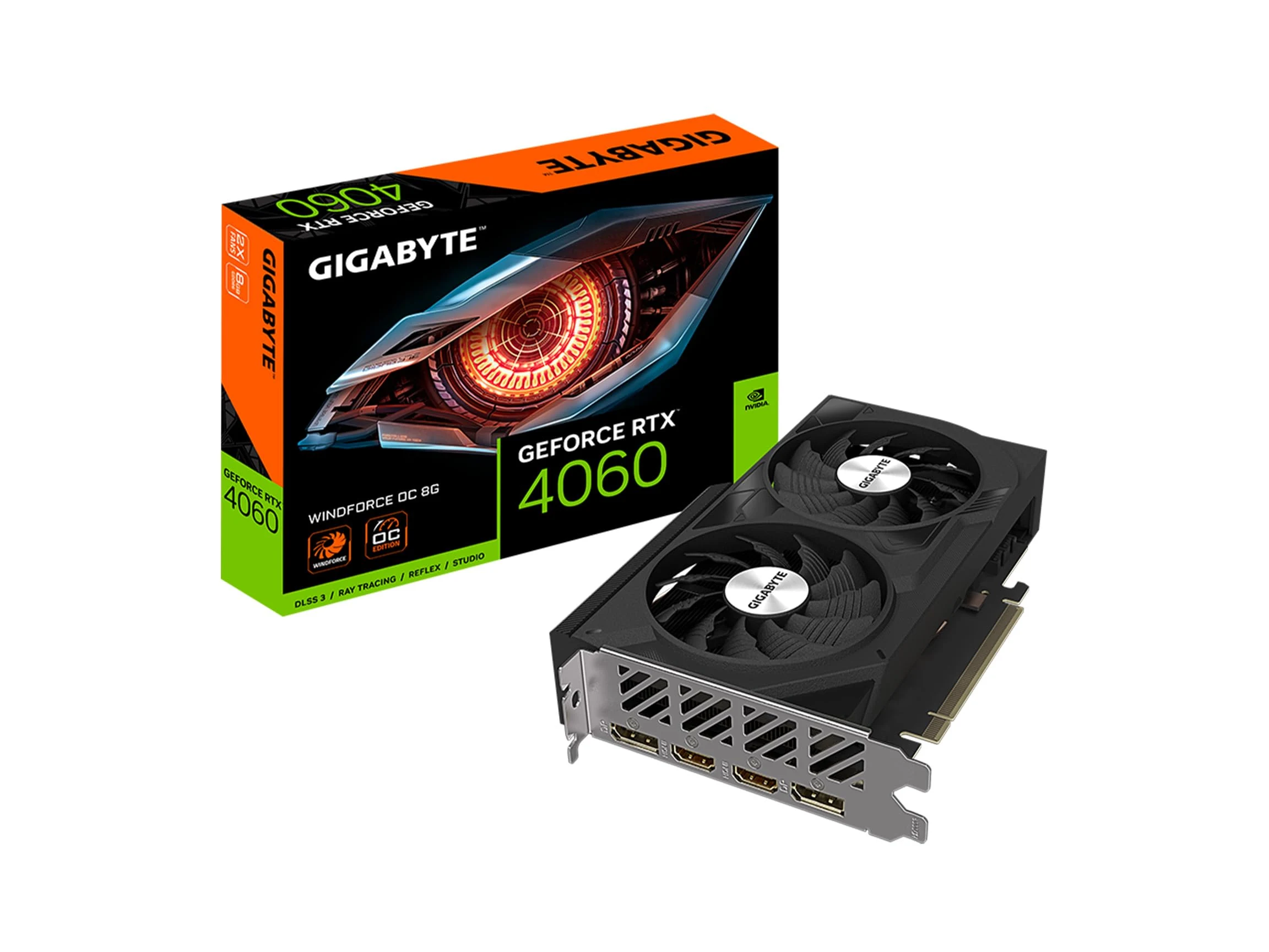 VGA Gigabyte GeForce RTX 4060 Windforce 8GB - GDDR6 - NEW