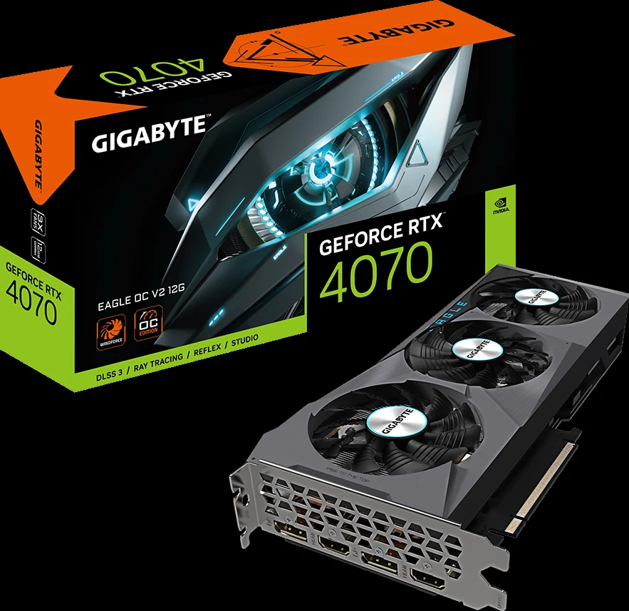 VGA Gigabyte GeForce RTX 4070 Eagle 12GB - GDDR6X - NEW