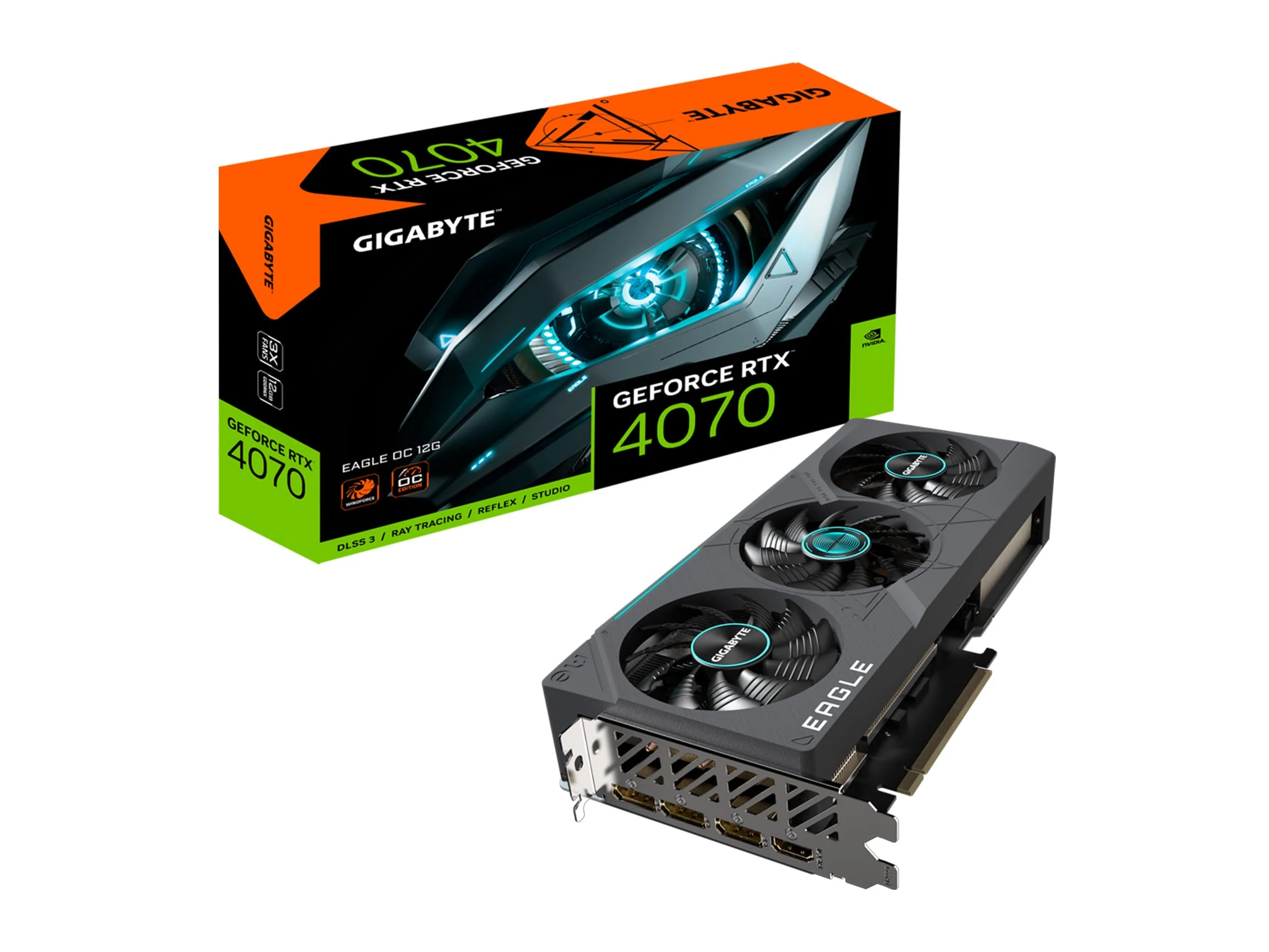 VGA Gigabyte GeForce RTX 4070 Eagle OC 12GB - GDDR6X - NEW