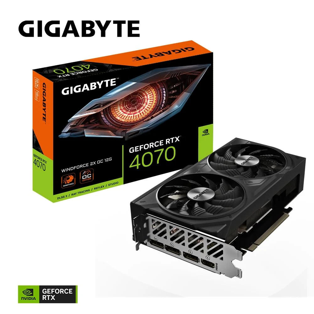 VGA Gigabyte GeForce RTX 4070 Windforce 12GB - GDDR6X - NEW