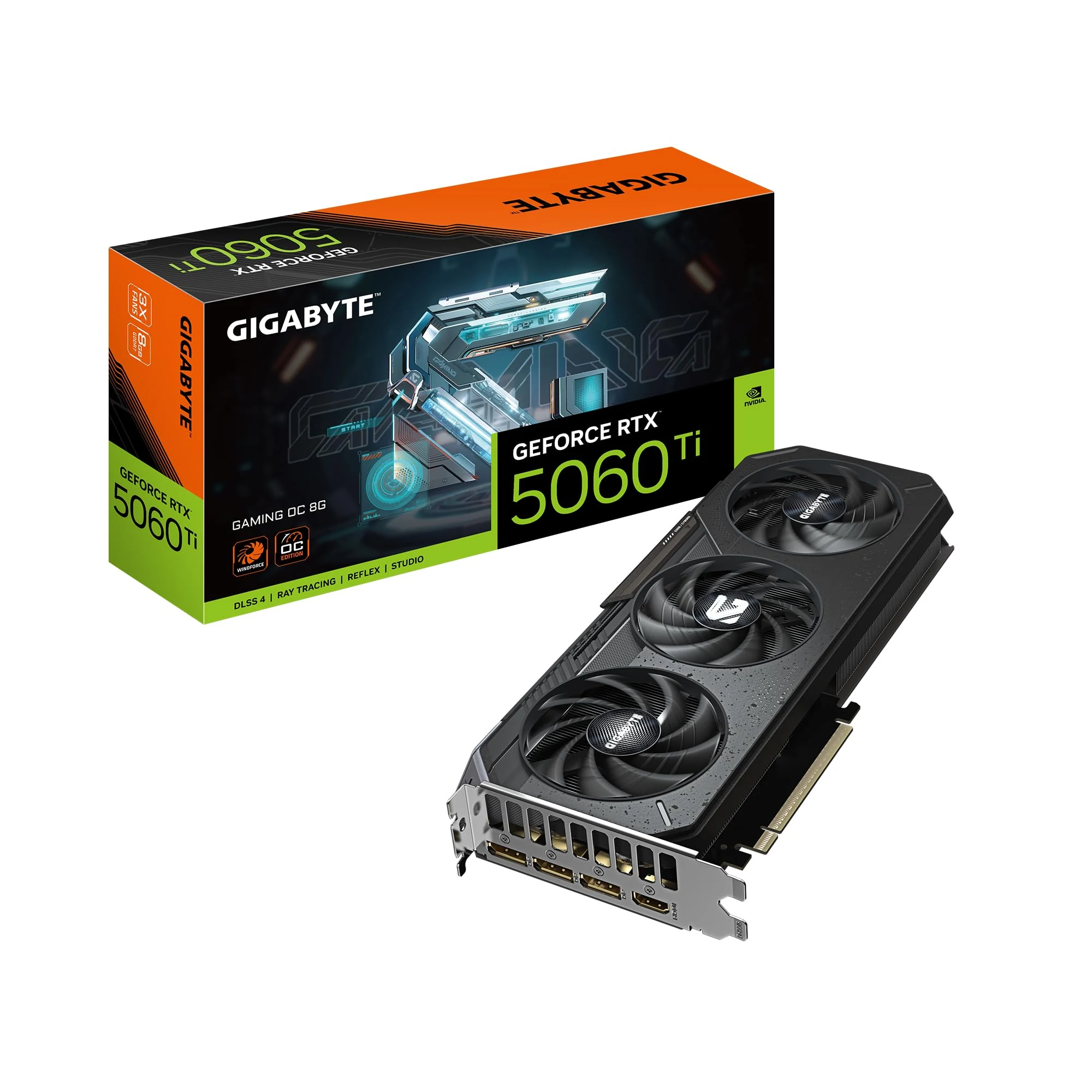 VGA Gigabyte GeForce RTX 5060 Ti Windforce OC 8G - GDDR7 - NEW