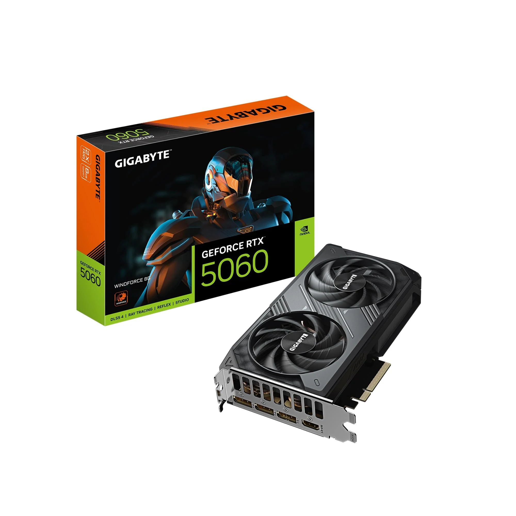 VGA Gigabyte GeForce RTX 5060 Windforce OC 8G - GDDR7 - NEW