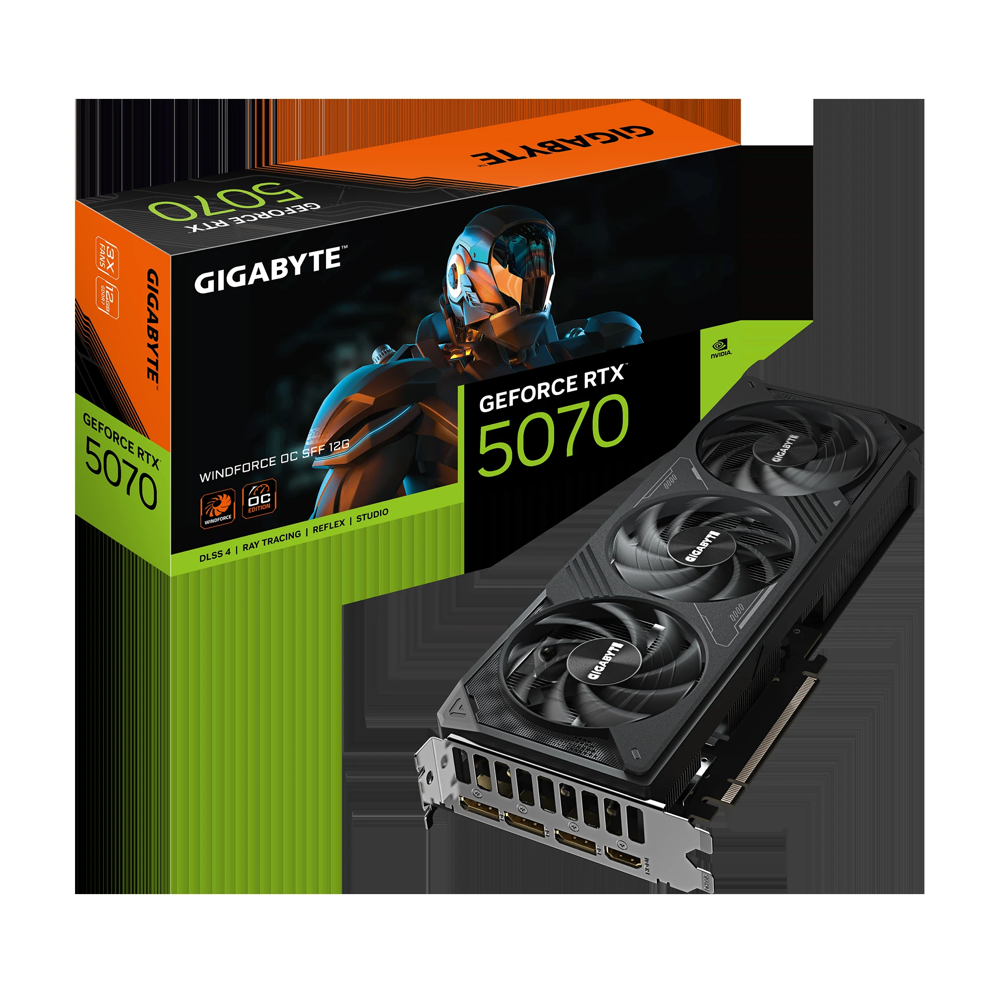 VGA Gigabyte GeForce RTX 5070 AERO OC 12G - GDDR7 - NEW