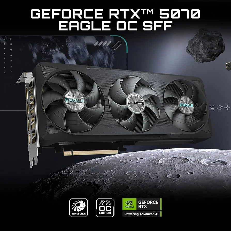 VGA Gigabyte GeForce RTX 5070 EAGLE OC ICE SFF 12G - GDDR7 - NEW