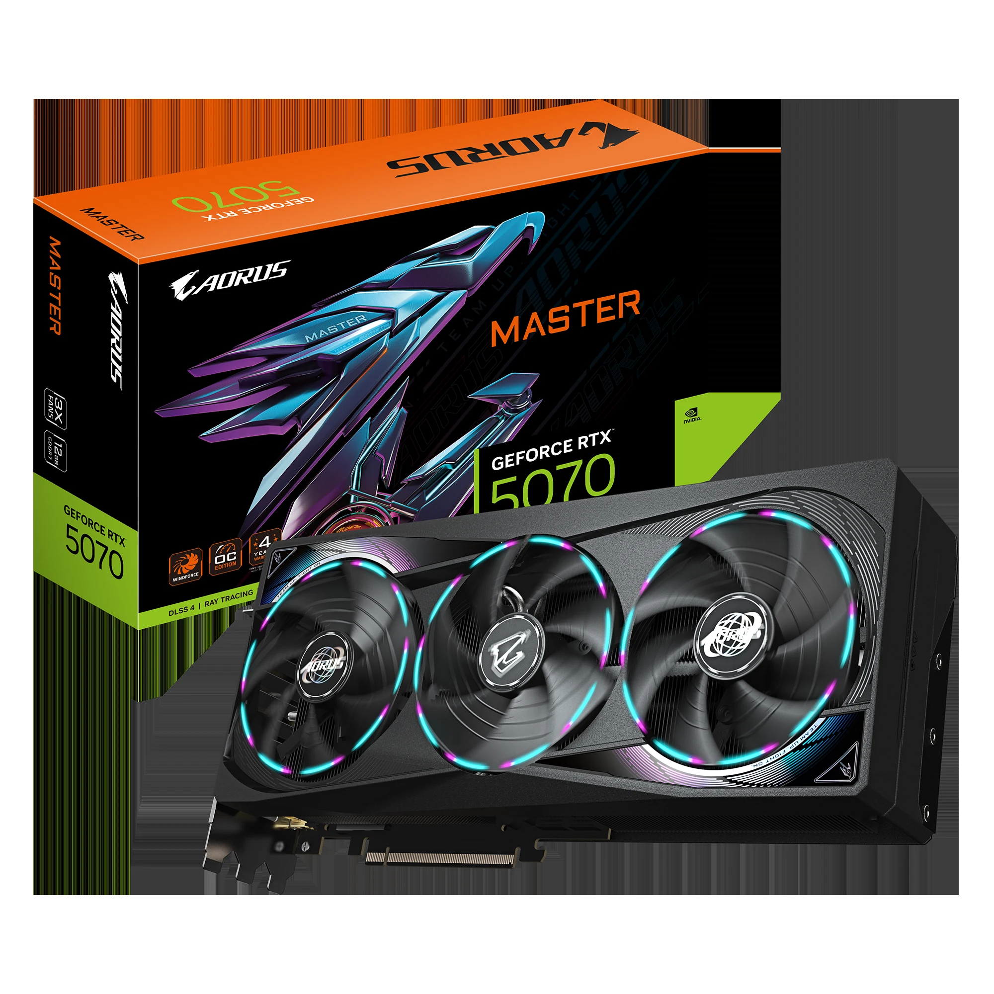 VGA Gigabyte GeForce RTX 5070 GAMING OC 12G - GDDR7 - NEW
