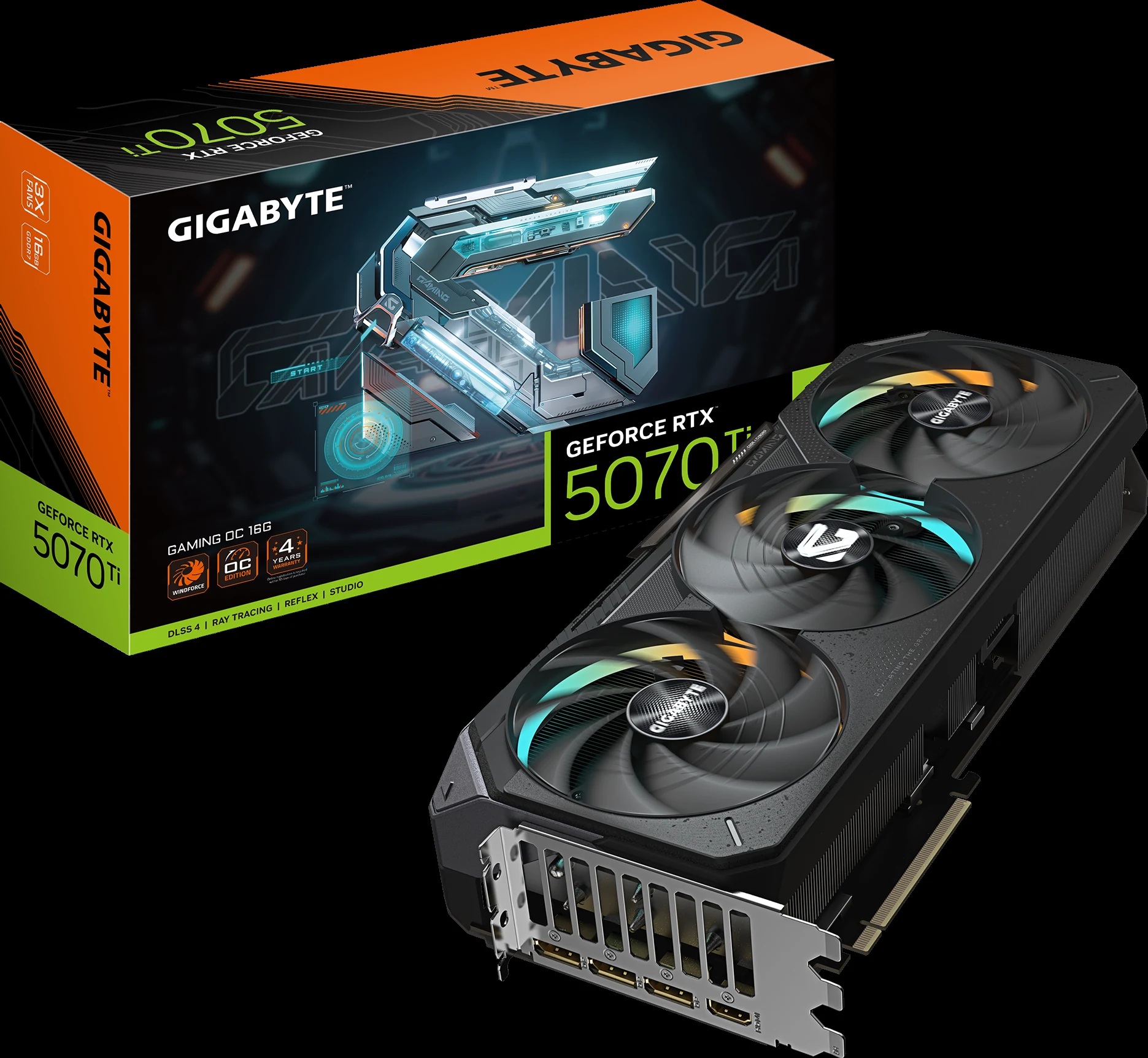 VGA Gigabyte GeForce RTX 5070 Ti WINDFORCE SFF 16G - GDDR7 - NEW
