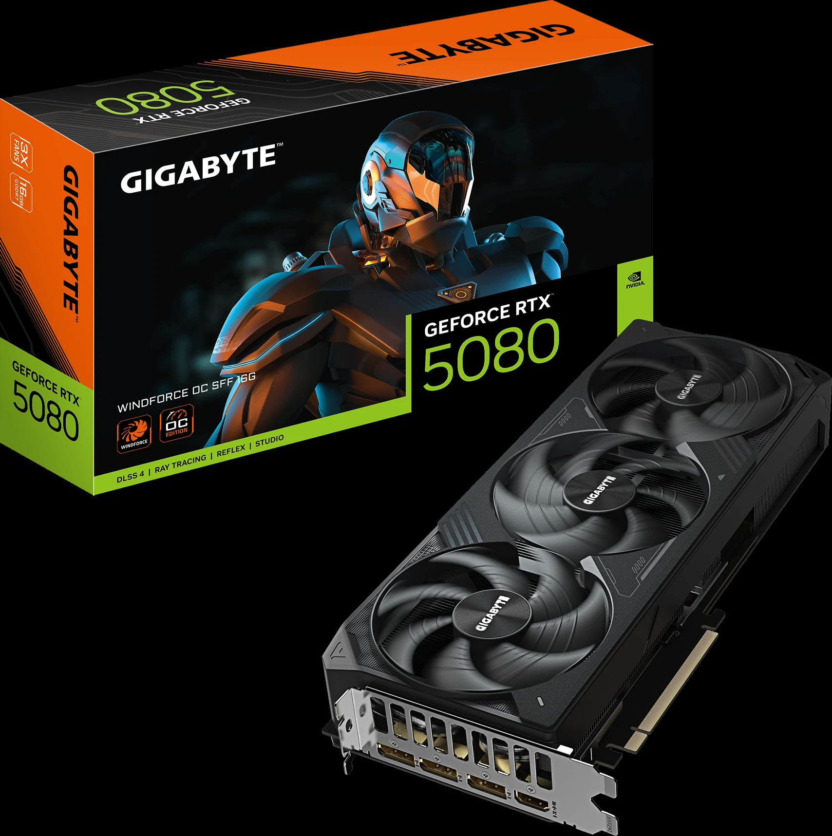 VGA Gigabyte GeForce RTX 5080 GAMING 16G - GDDR7 - NEW