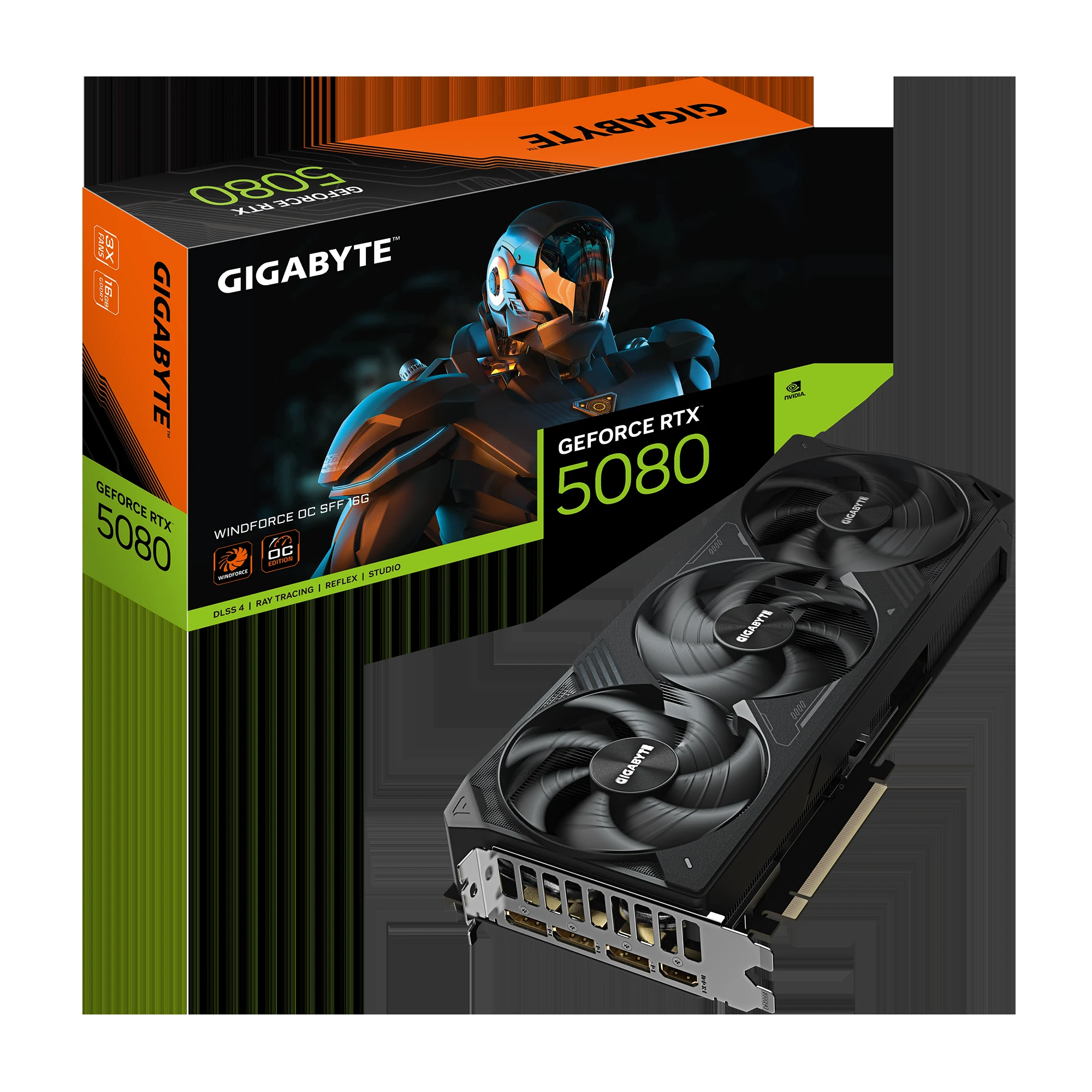 VGA Gigabyte GeForce RTX 5080 GAMING OC 16G - GDDR7 - NEW