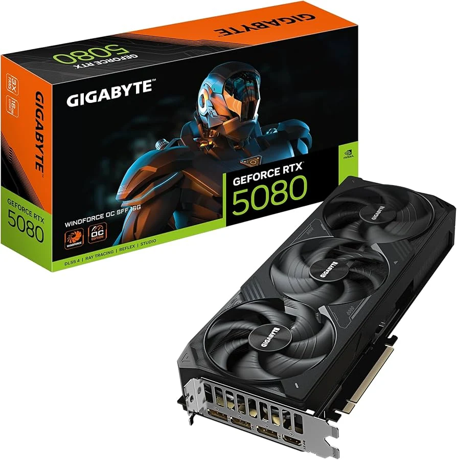 VGA Gigabyte GeForce RTX 5080 WINDFORCE OC SFF 16G - GDDR7 - NEW