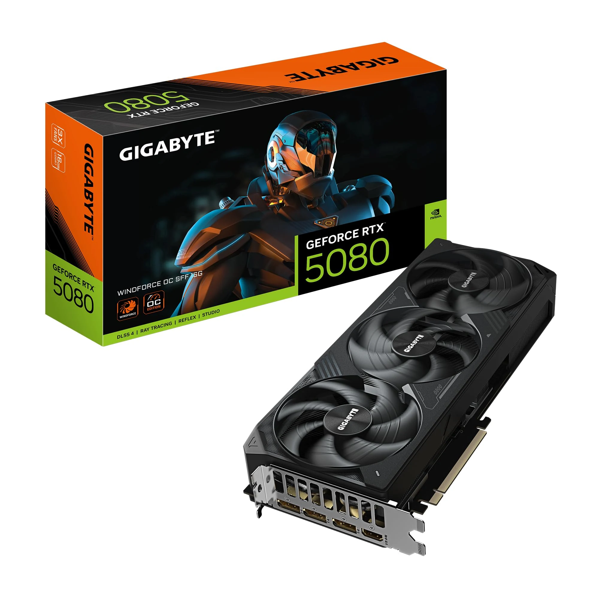 VGA Gigabyte GeForce RTX 5080 WINDFORCE SFF 16G - GDDR7 - NEW