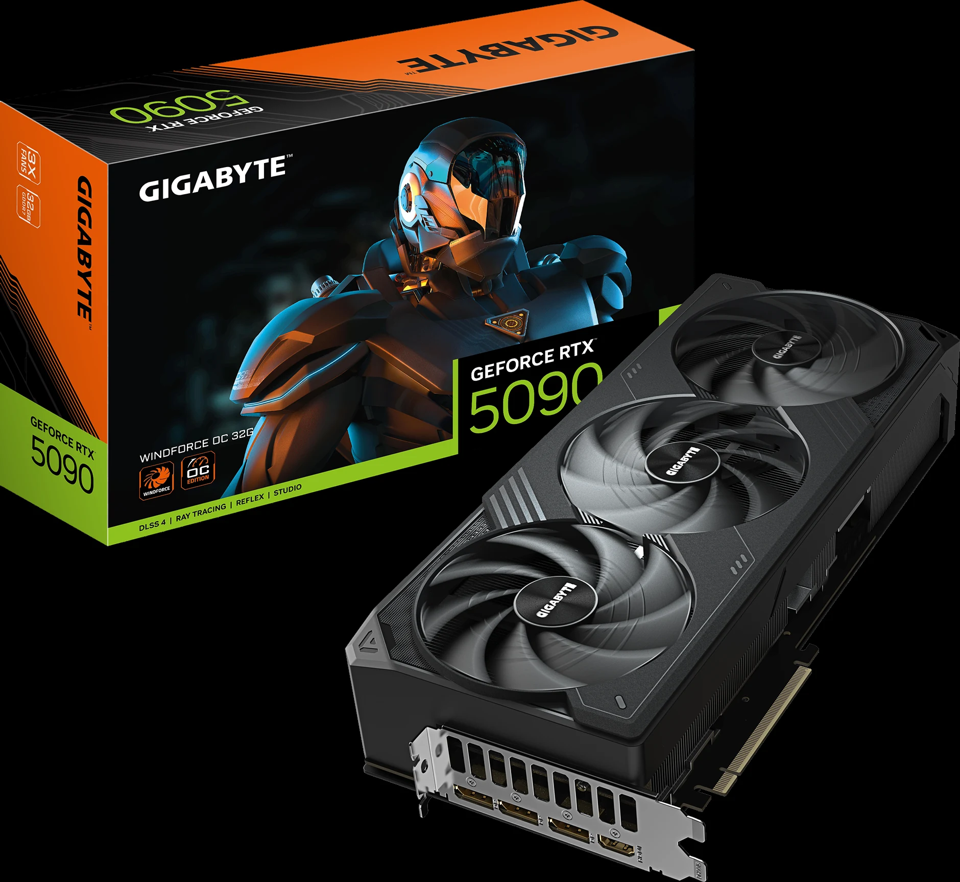 VGA Gigabyte GeForce RTX 5090 GAMING OC 32G - GDDR7 - NEW