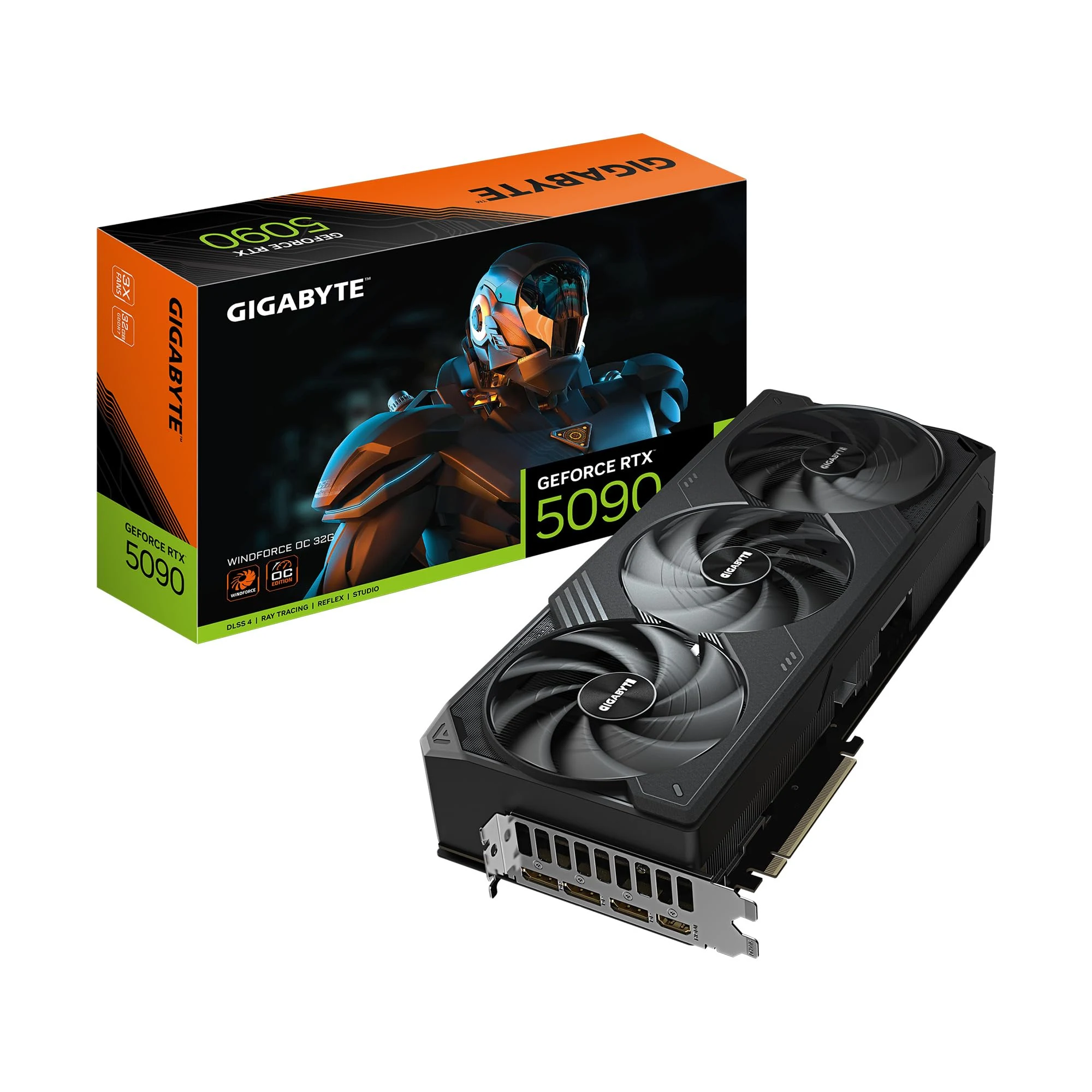 VGA Gigabyte GeForce RTX 5090 WINDFORCE OC 32G - GDDR7 - NEW