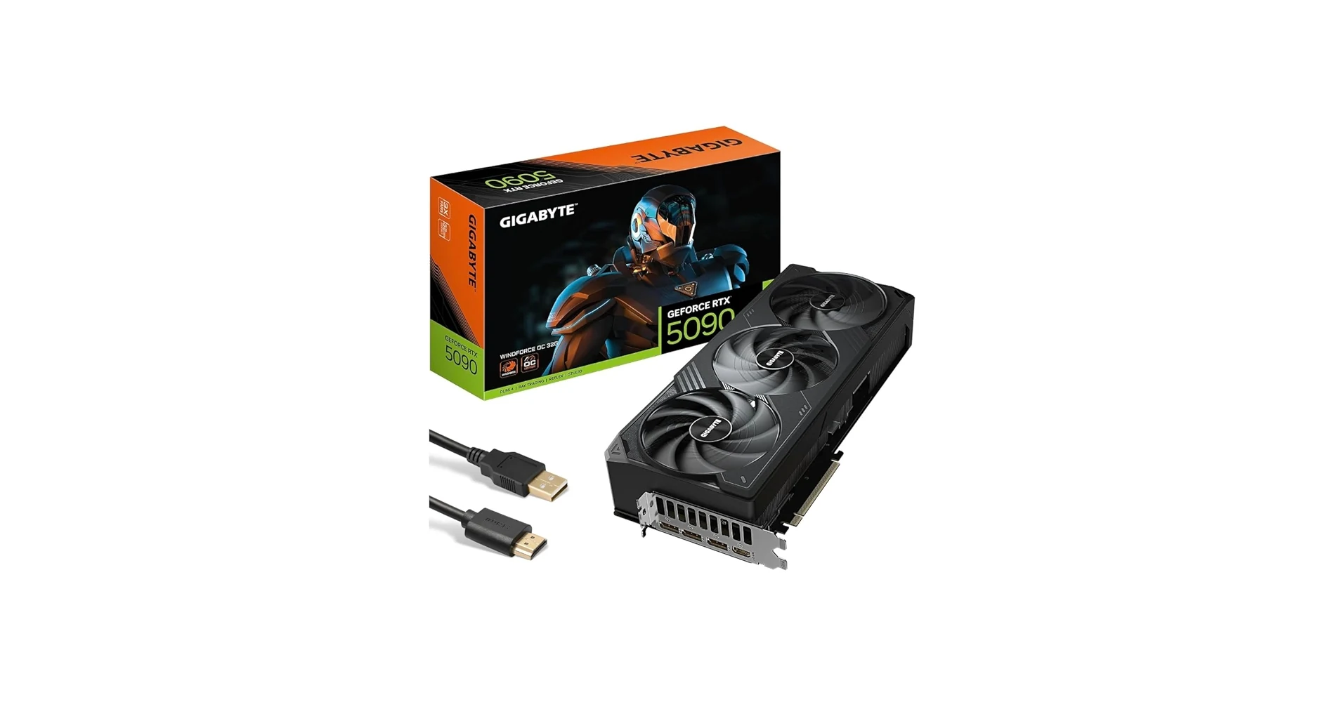 VGA Gigabyte GeForce RTX 5090 WINDFORCE OC 32G - GDDR7 - NEW