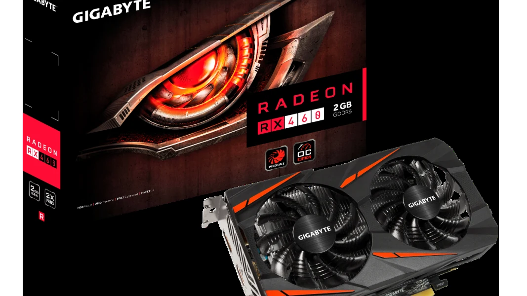 VGA GIGABYTE Radeon RX 460 Windforce OC 2G - GDDR5 - NEW
