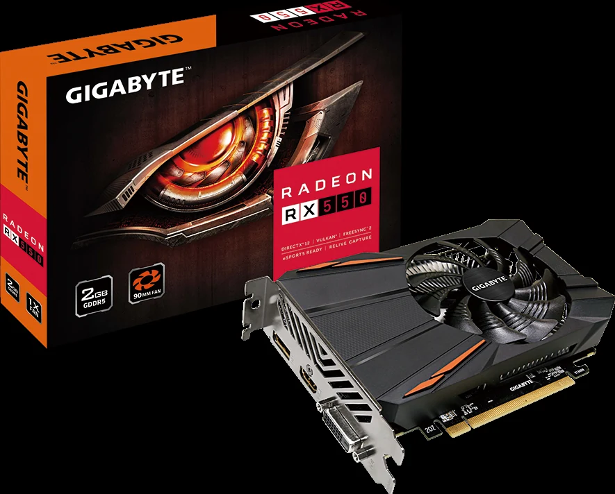 VGA GIGABYTE Radeon RX 550 D5 2G - GDDR5 - NEW