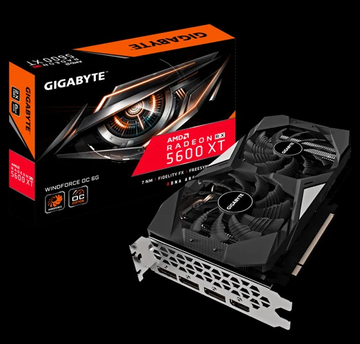 VGA GIGABYTE Radeon RX 5600 XT WINDFORCE OC 6G - GDDR6 - NEW