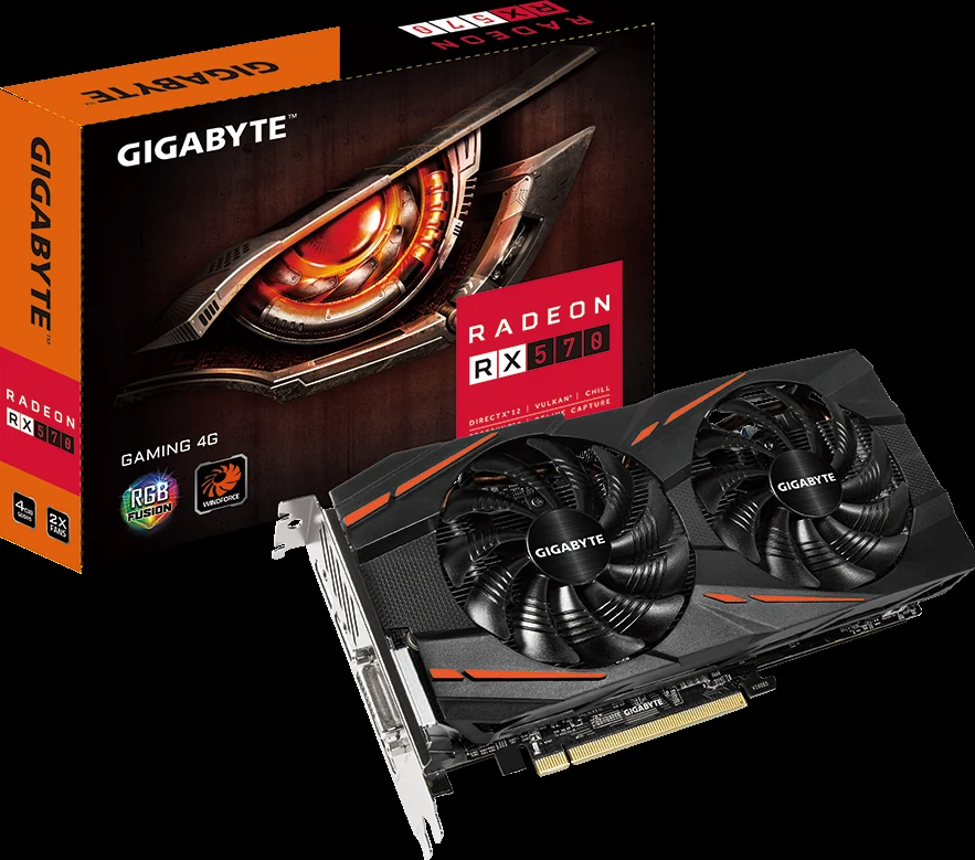 VGA GIGABYTE Radeon RX 570 Gaming 4G - GDDR5 - NEW